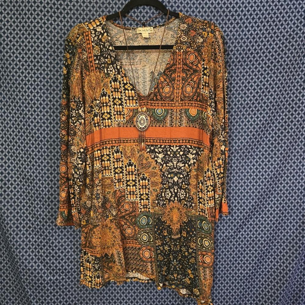 Bohemian Print Women's Top - Multicolor